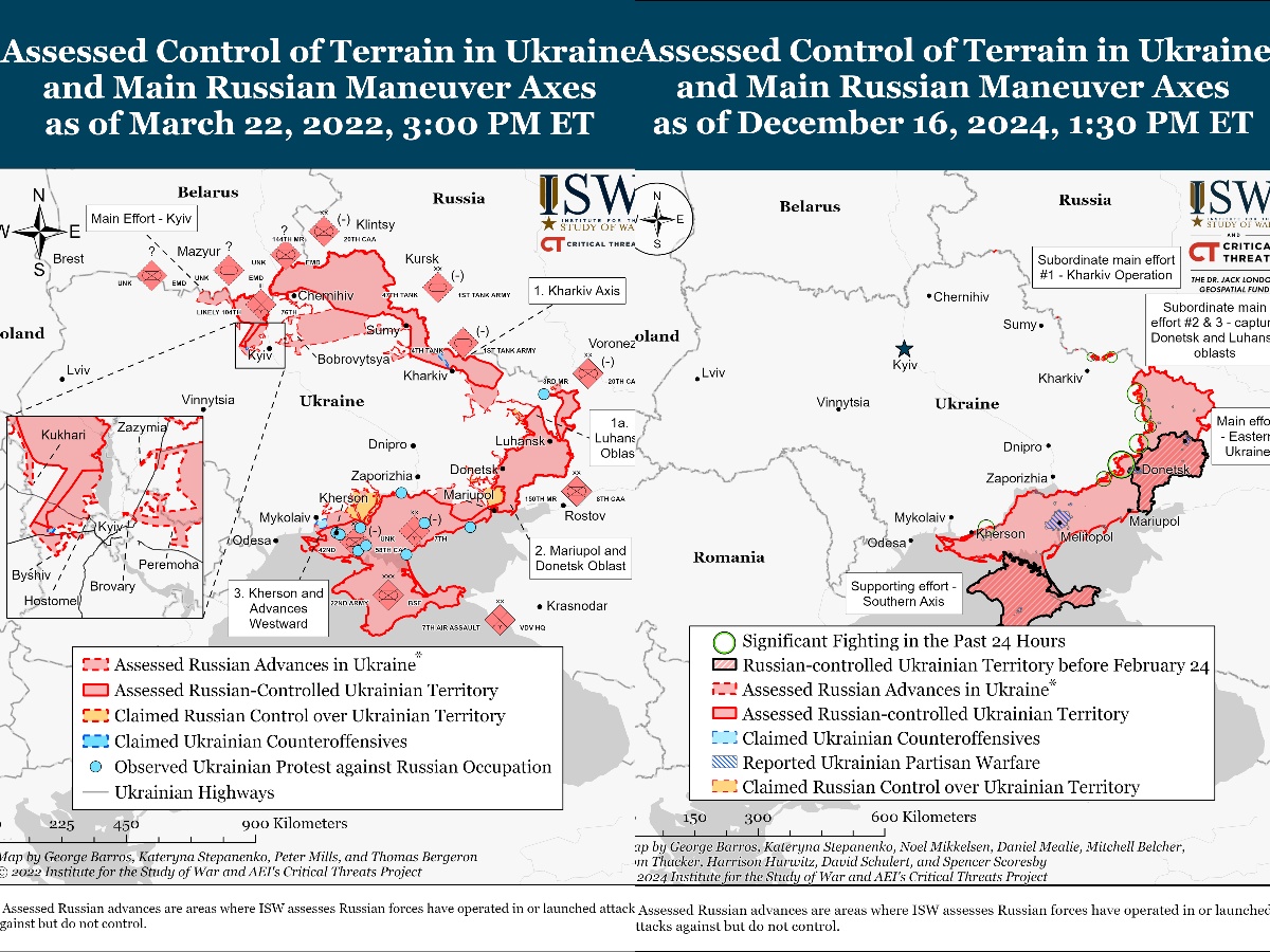 Russia Loses Control in Ukraine Over 3 Years