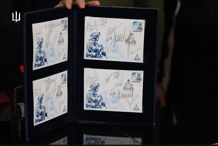 Ukrposhta presented a stamp for the GUR special unit ‘Kraken’