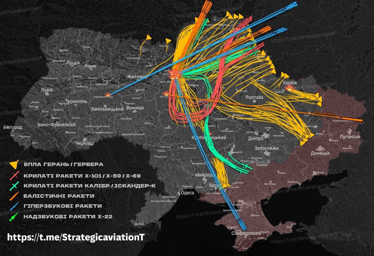 Kyiv Endures Massive Drone and Missile Attack, Majority Intercepted