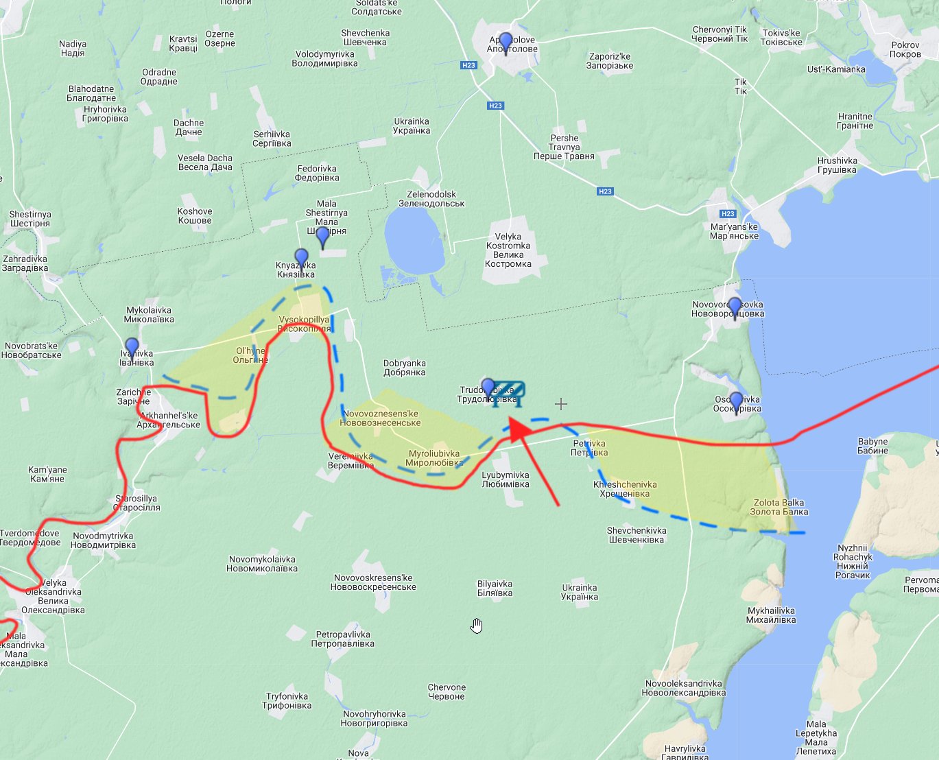 Russian attempts to counter envelop AFU in North Kherson