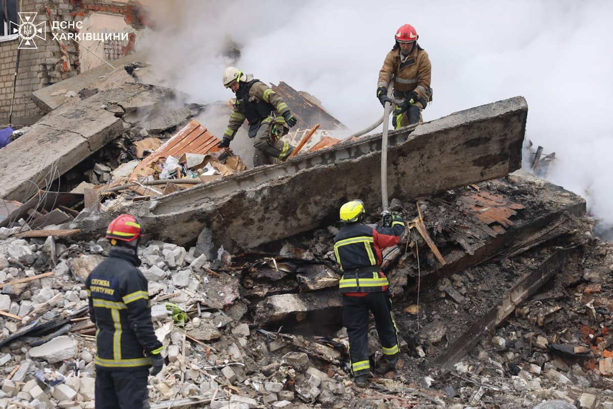 Kharkiv death toll 11, including 2 children; 16 injured. Rescue operations continue.