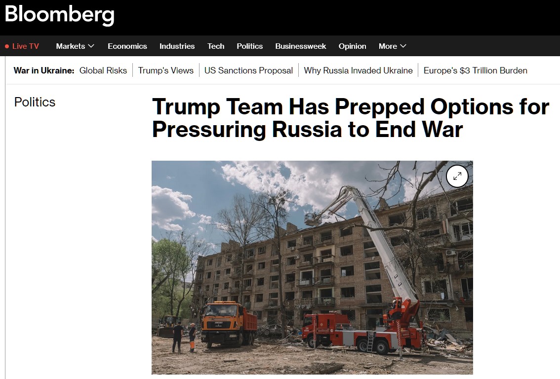 Trump considers escalating pressure on Russia