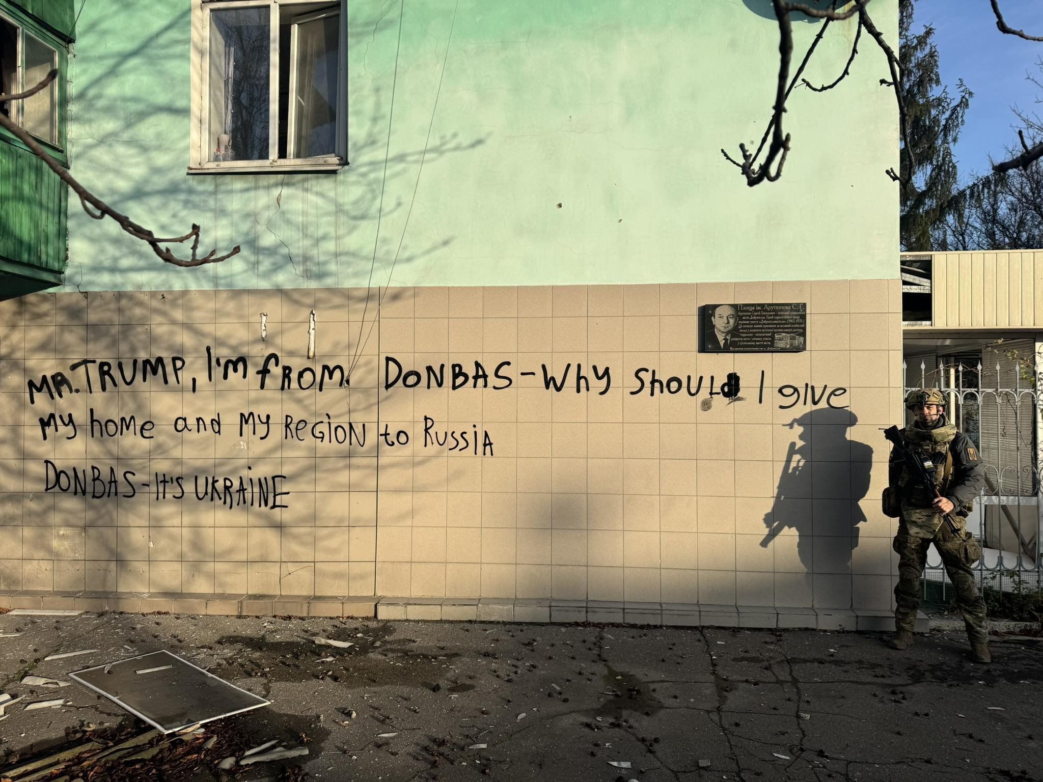 Ukrainian soldier asks Trump to hear his plea