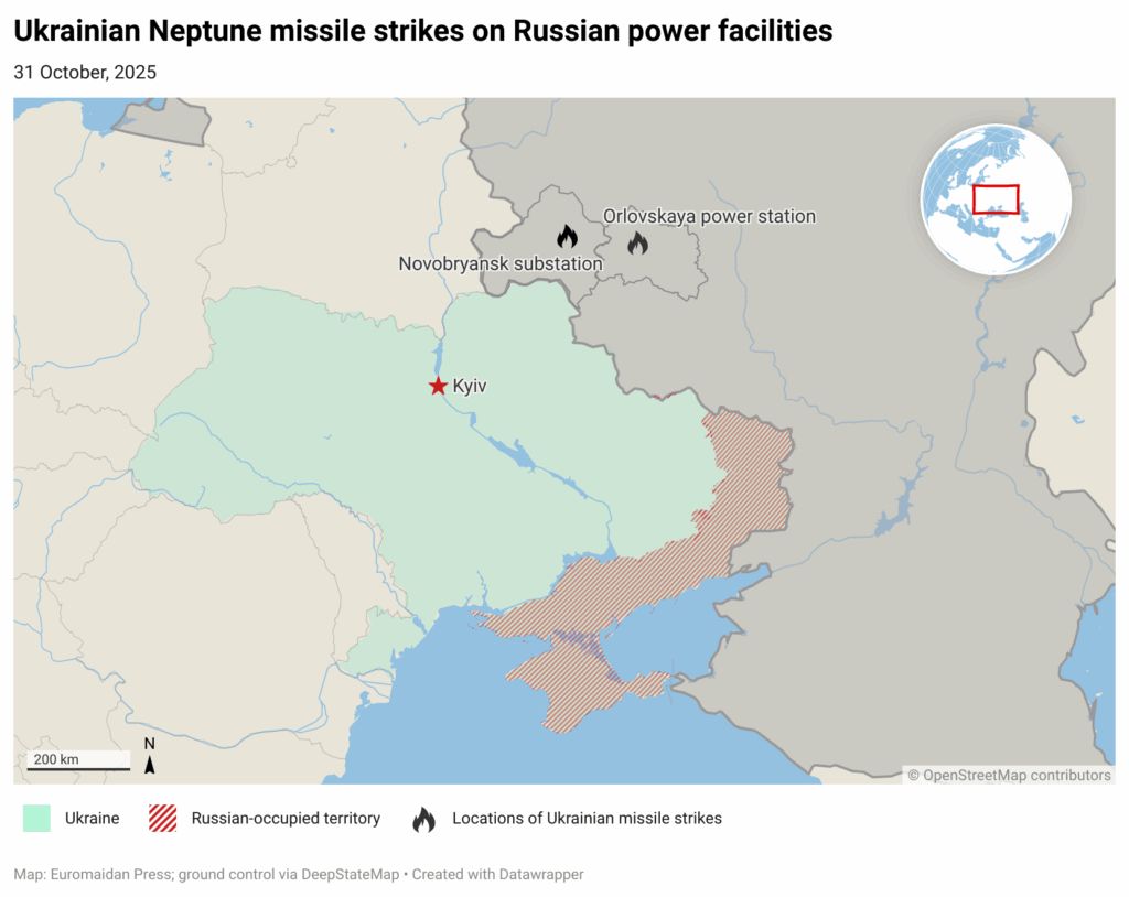 Ukrainian missiles hit Russian power plants