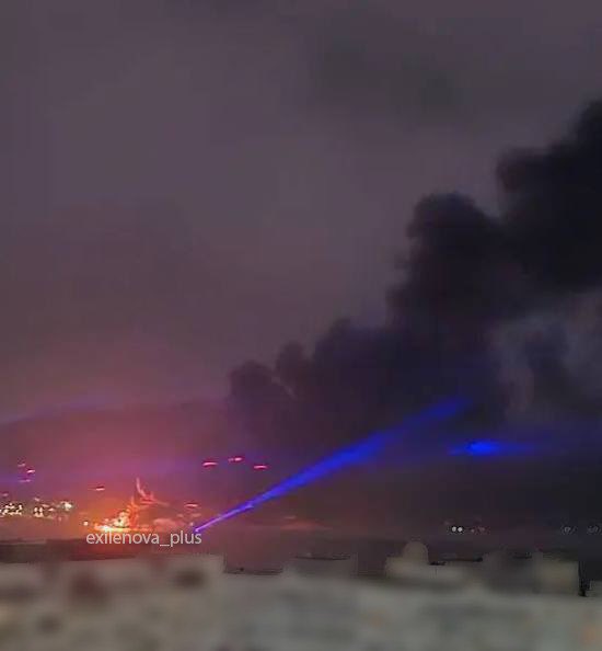 Novorossiysk Port ablaze after Ukrainian drone strike
