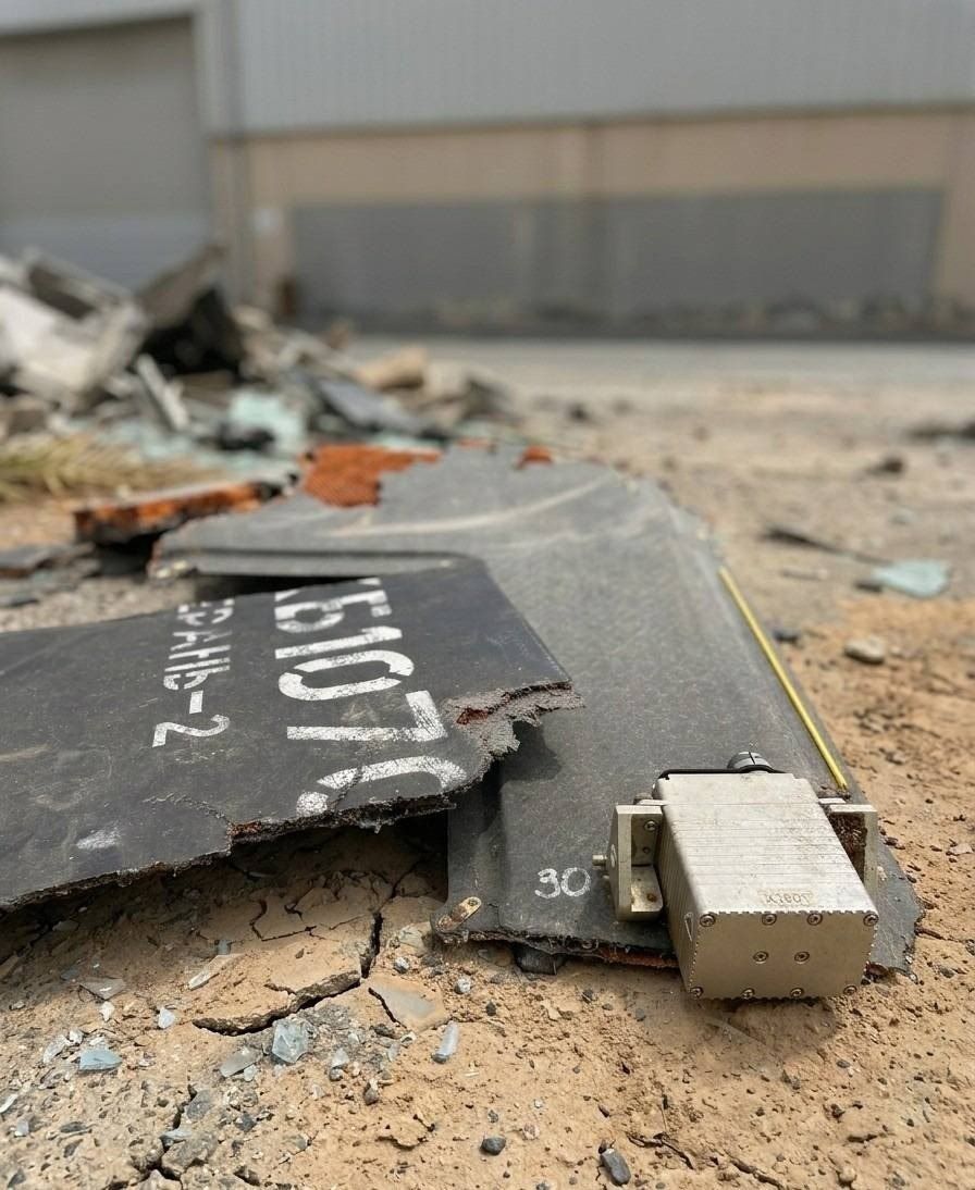 Russes à Dubaï surpris par débris de drone Geran-2