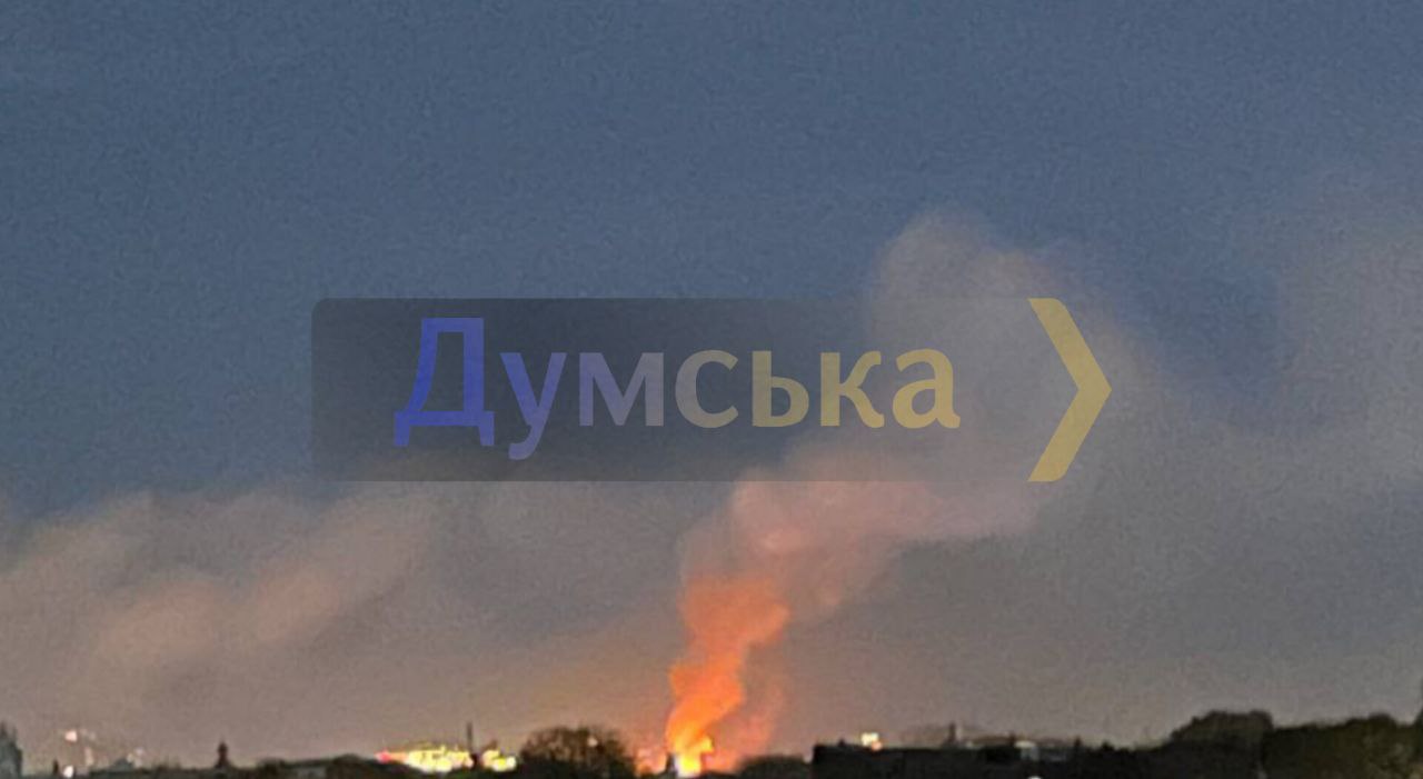 Fire in Odesa’s three-story building