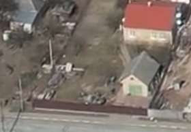 Russian soldiers filmed in Bucha