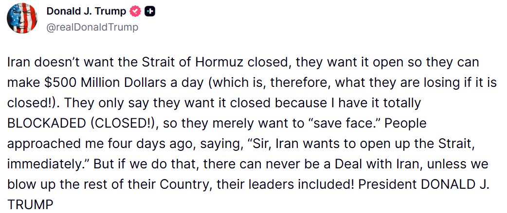 Trump Claims US Controls Hormuz, Threatens Iran Over Deal