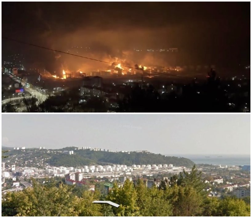 Russian Oil Refinery in Tuapse Struck in Overnight Attack