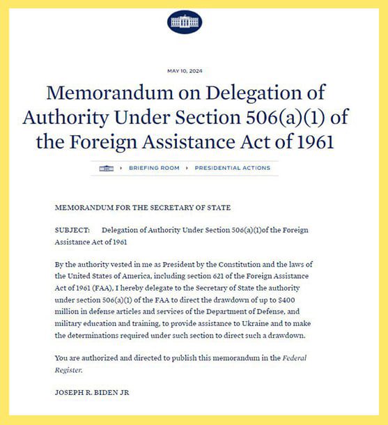 $400 million for Ukraine: new aid announced