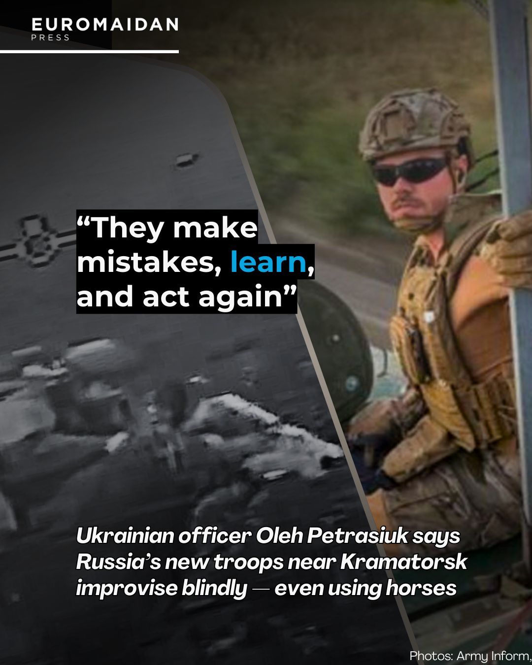 Improvised Russian Tactics Near Kramatorsk