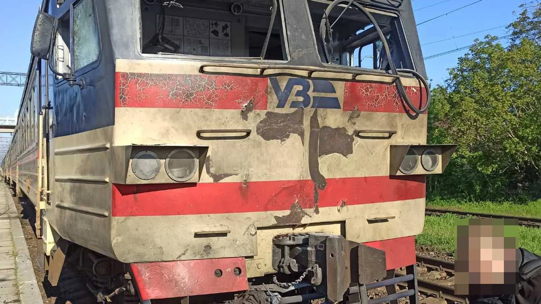 Russian drone strikes Ukrainian passenger train, two wounded