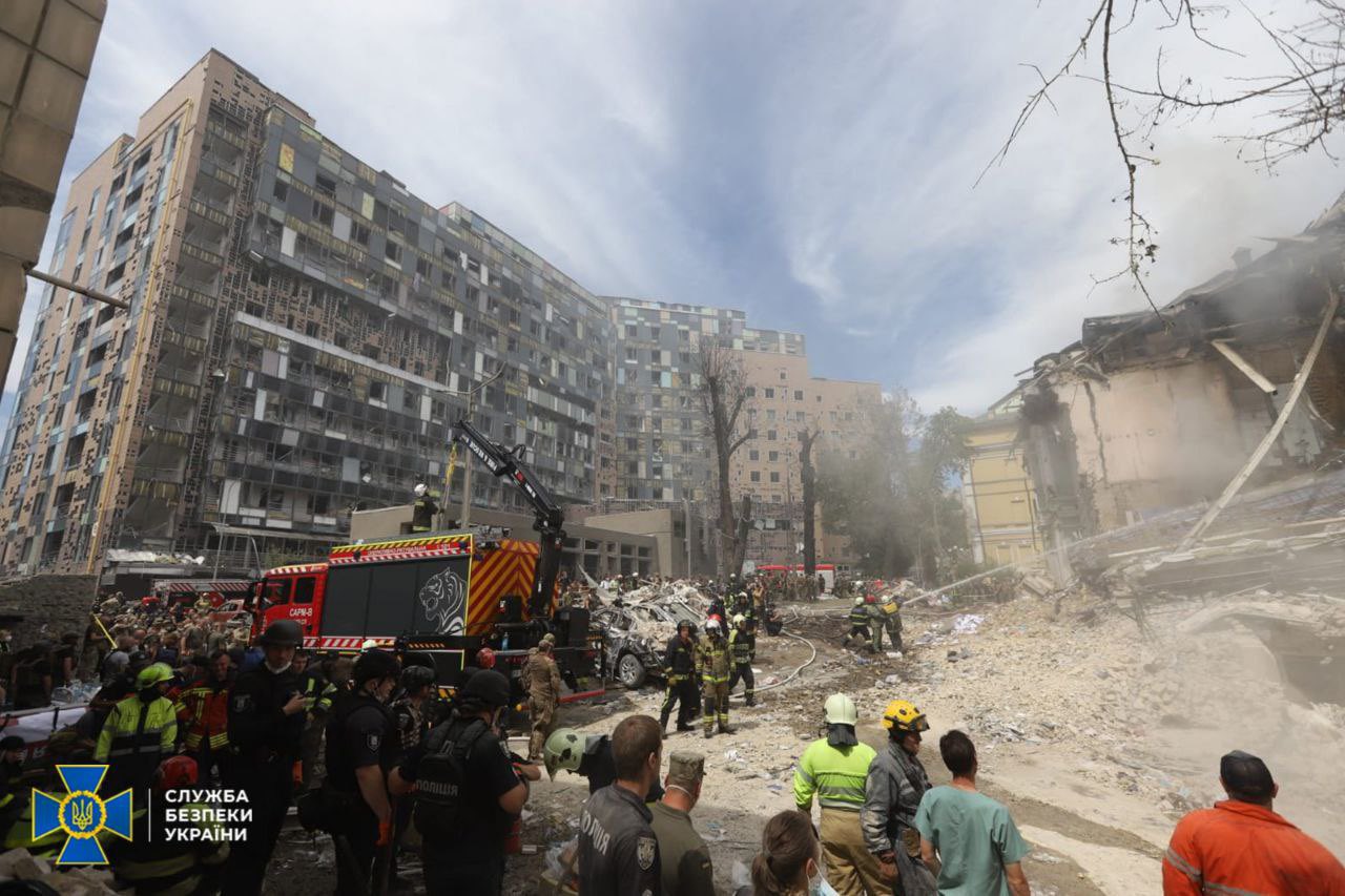 Russian missile attack on Kyiv kills 27, including three children