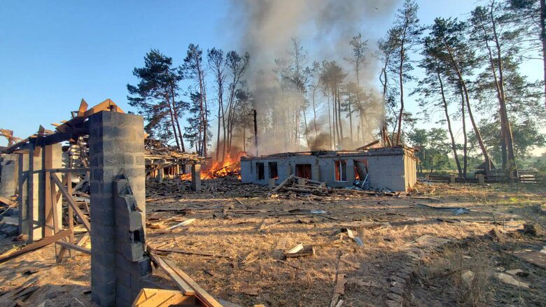 Russian missile strike hits Balakliya: 12 injured