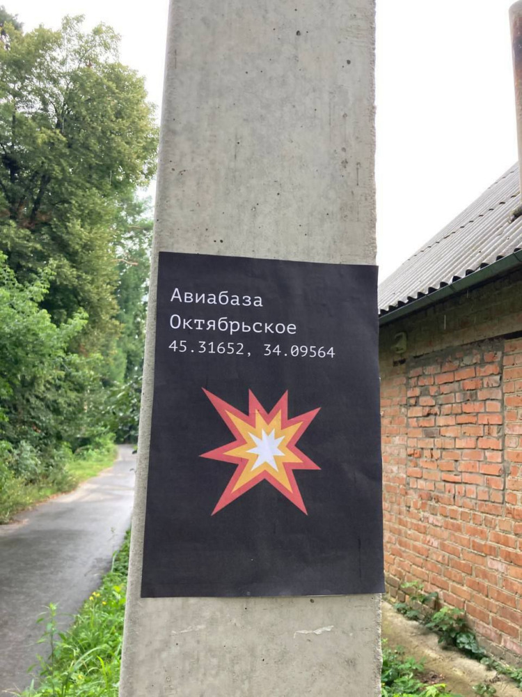 Partisans in Crimea Post Flyers with Targets for Ukrainian Forces