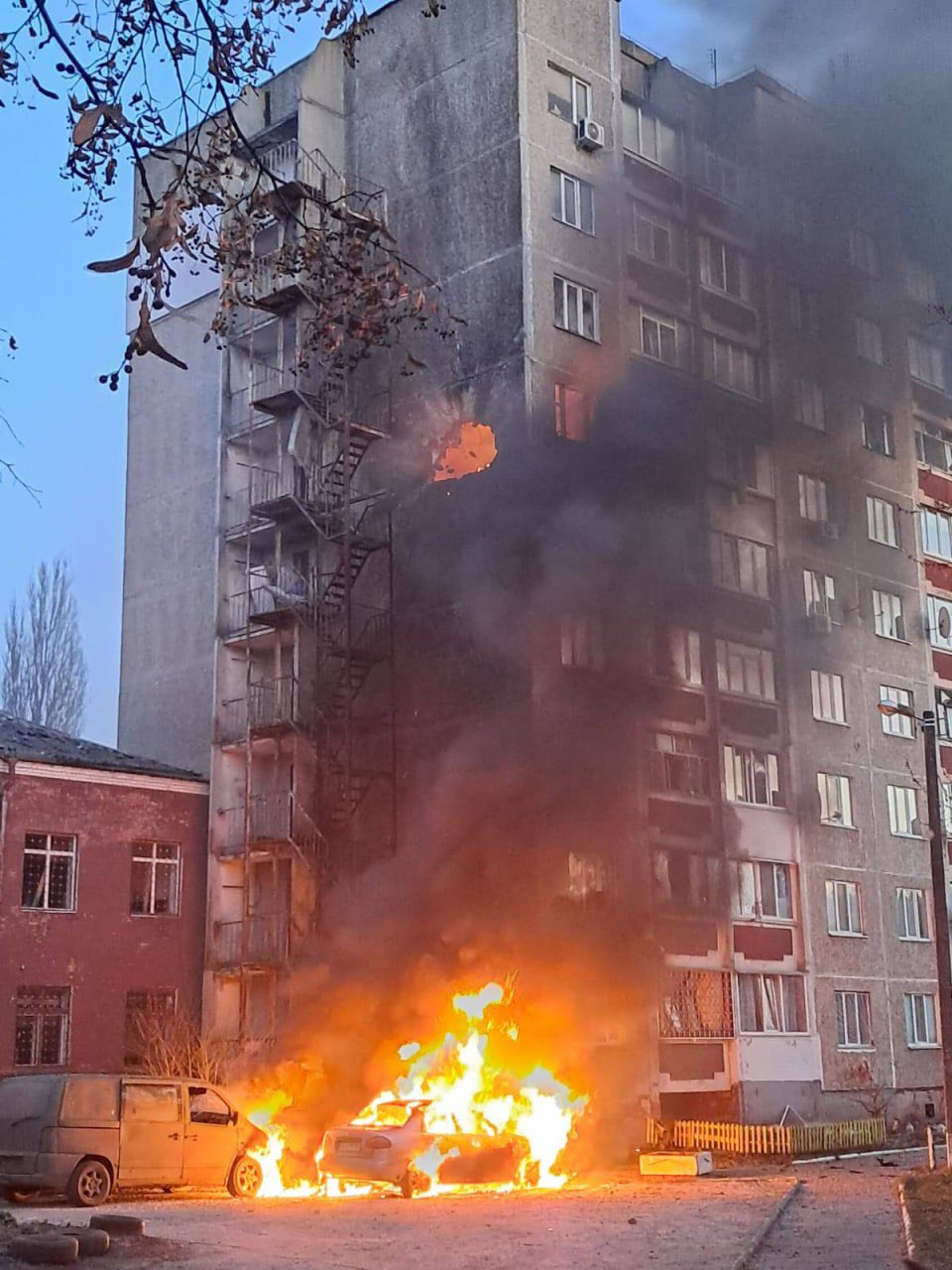Russian attack hits Chernihiv residential building