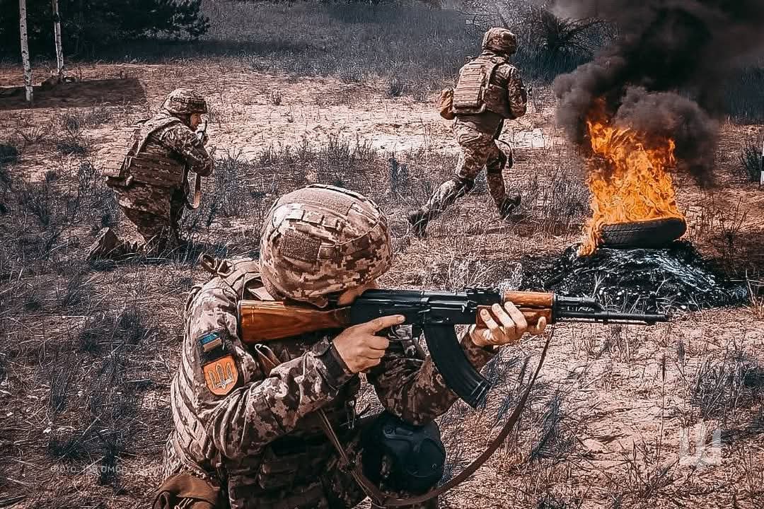 Military brigade trains in shooting and obstacle courses