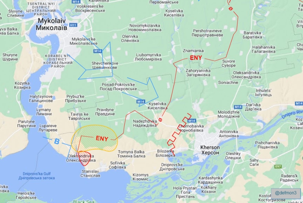 Oleksandrivka under Russian control, contested area remains uncertain