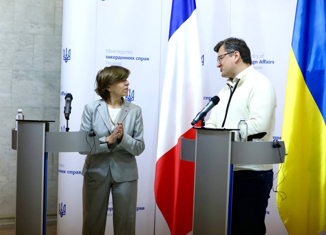 Kuleba and Colonna Hold Joint Press Conference in Kyiv