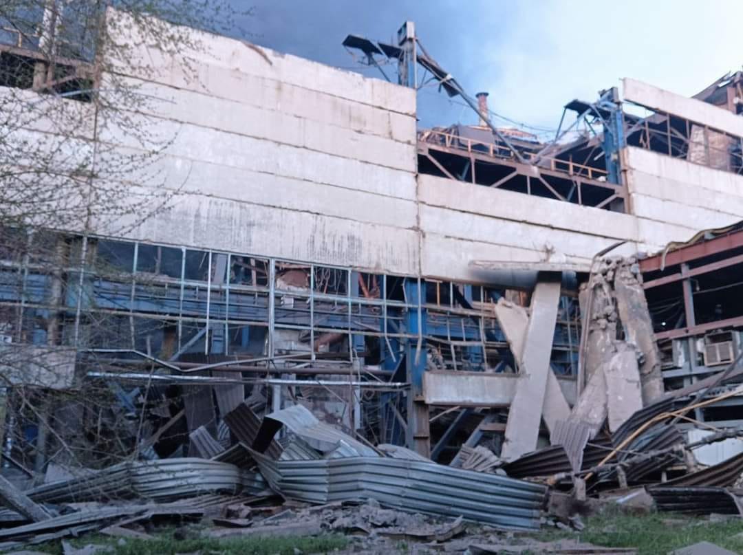 Destruction of EMSS by Russian troops in Kramatorsk