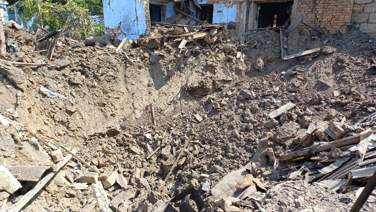 Morning Russian rocket strike on Mykolaiv