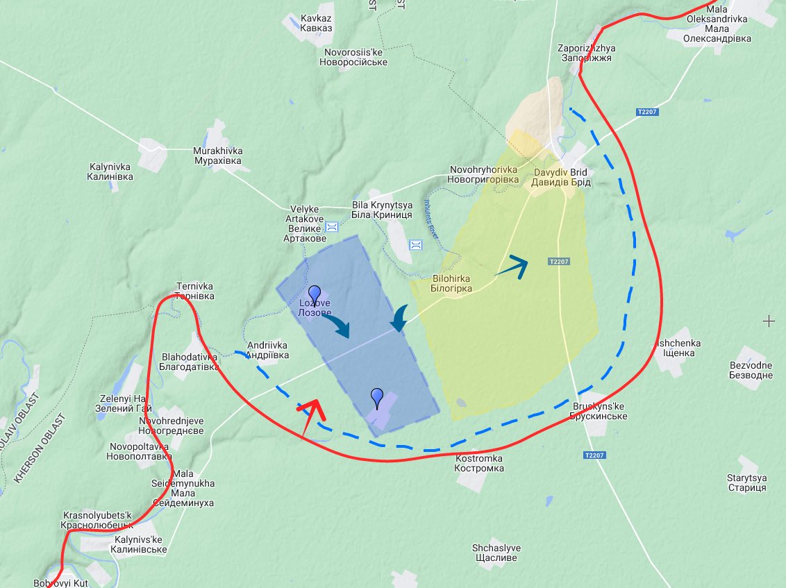 Ukraine gains Sukhyi Stavok Lozove; Russia loses 6 APCs, tank