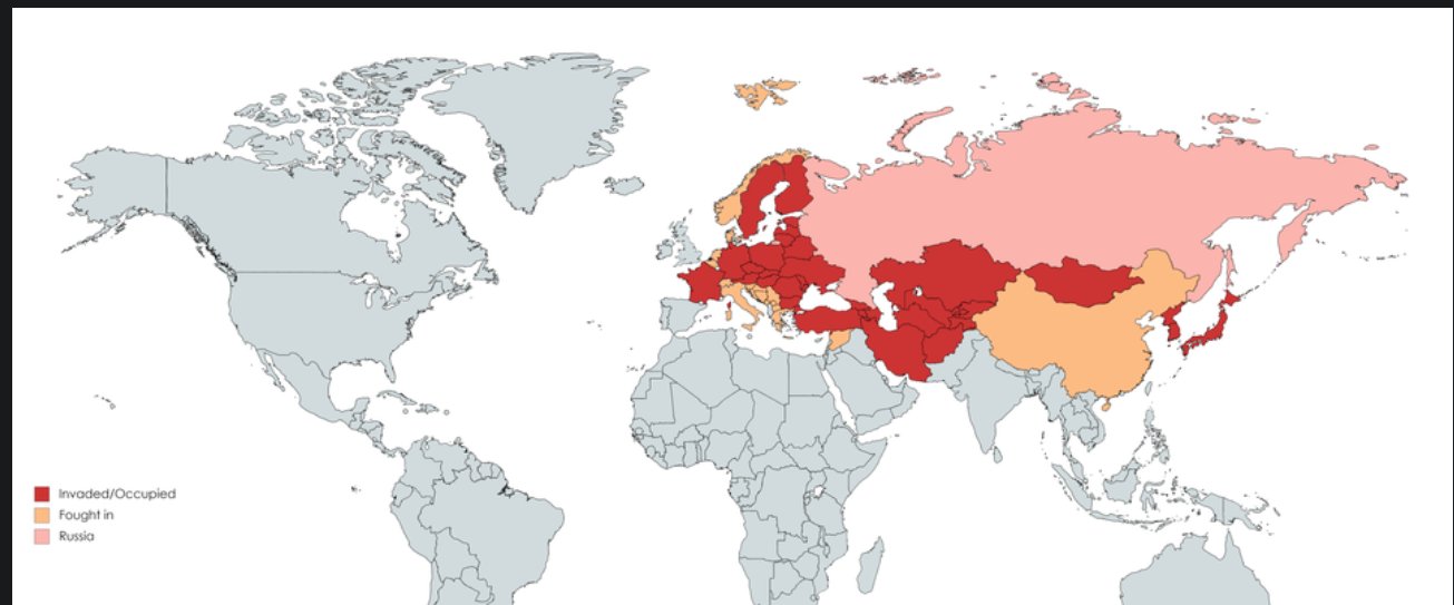 Enjoying free speech and internet access, leaving with a map of occupied countries.