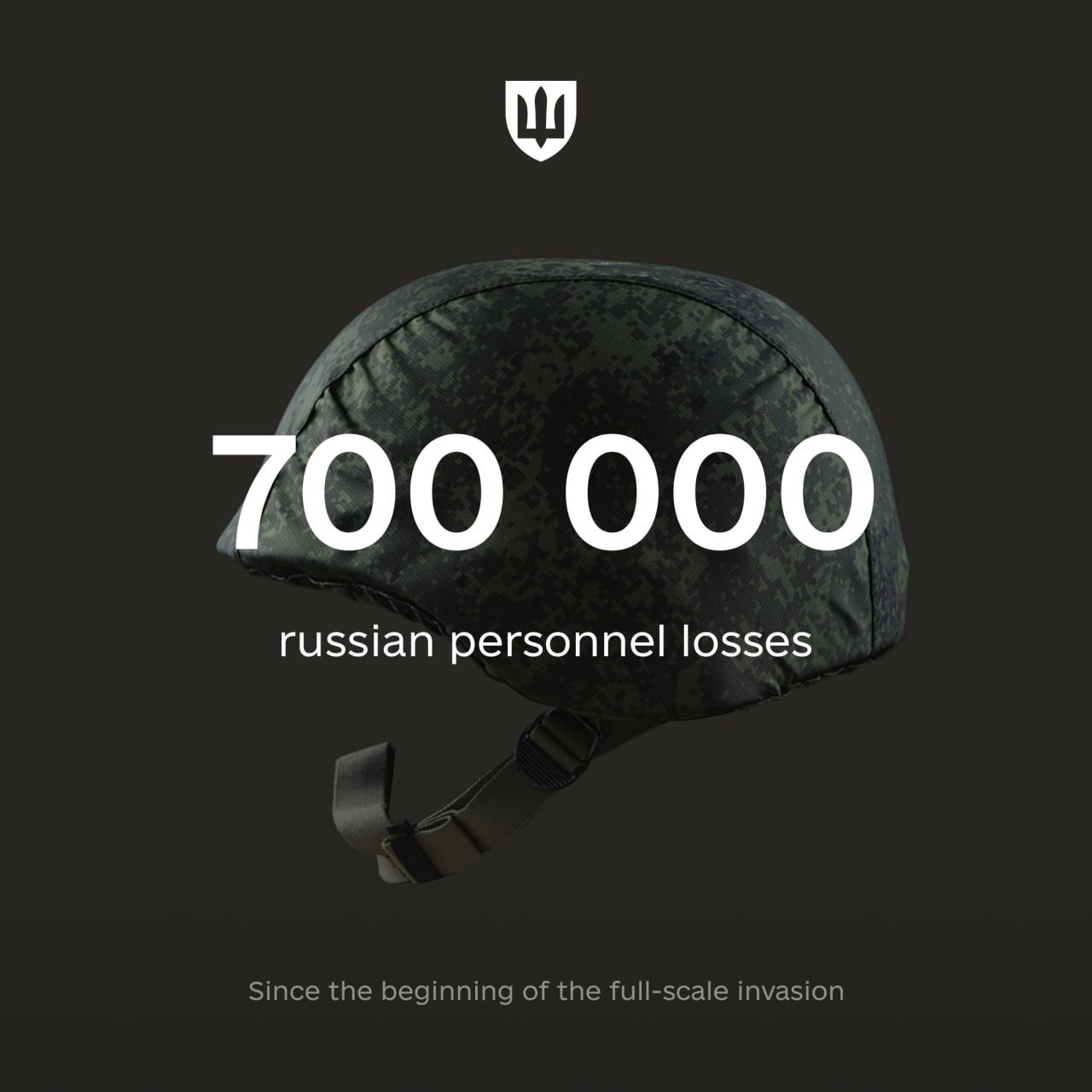 700,000 Russian personnel losses since Feb 24, 2022