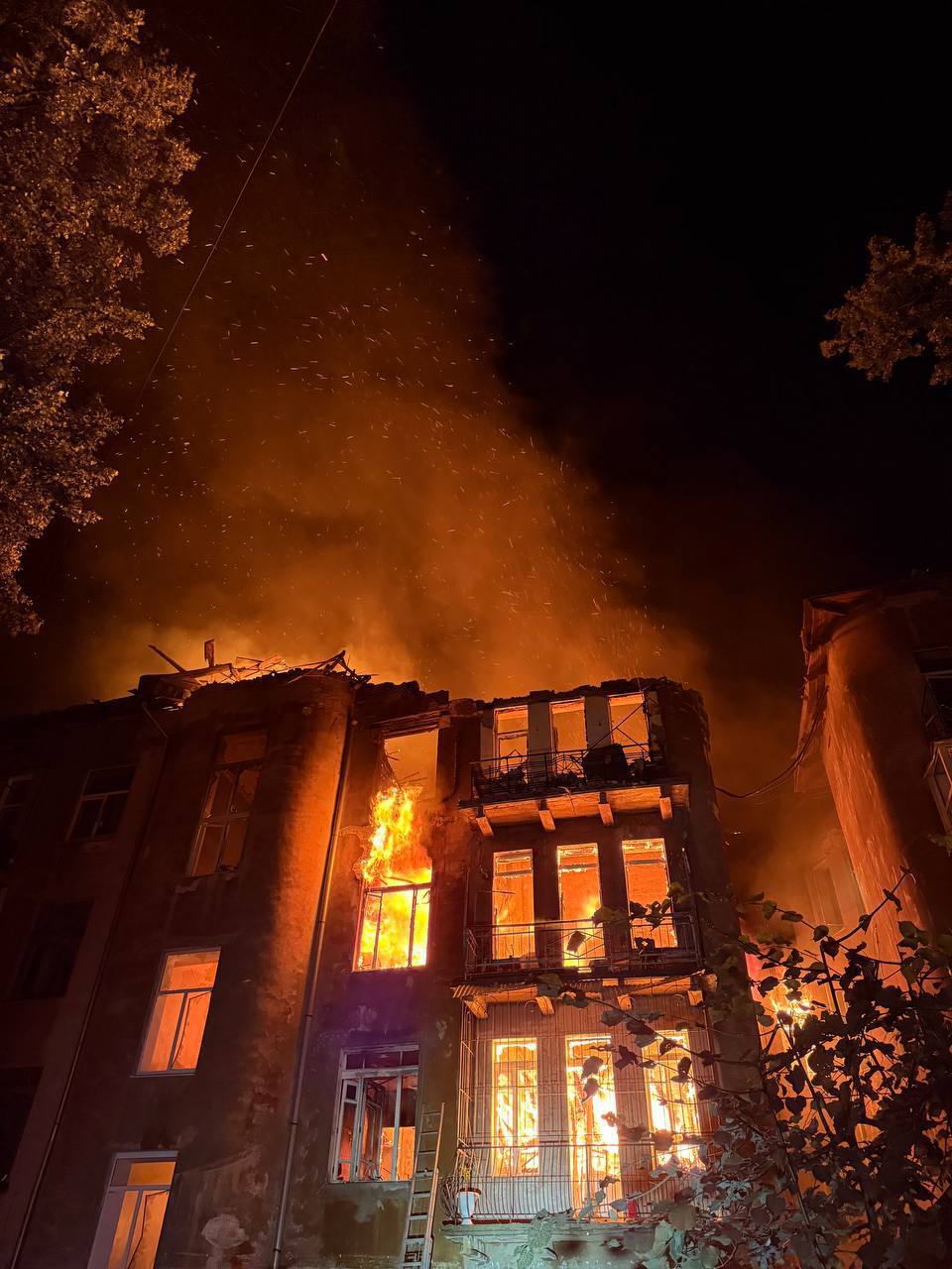 Terrible night of terror in Odessa (drones)