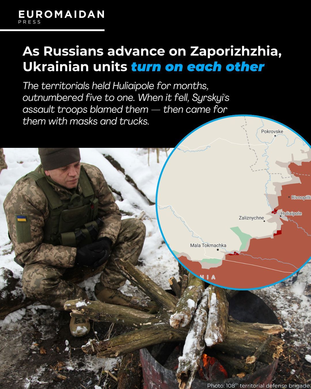 Ukrainian troops clash near Zaporizhzhia