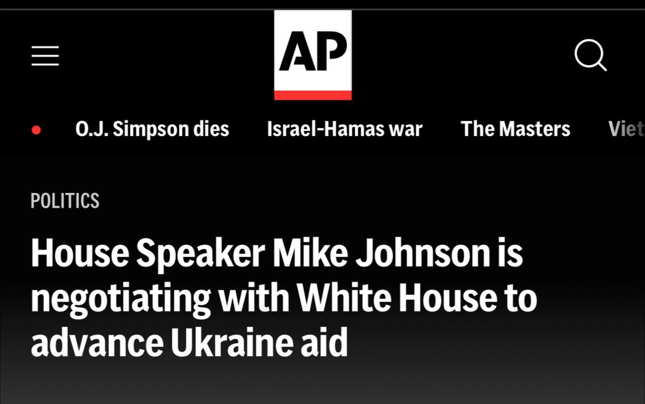 Johnson discusses Ukraine package with White House, includes GOP demands