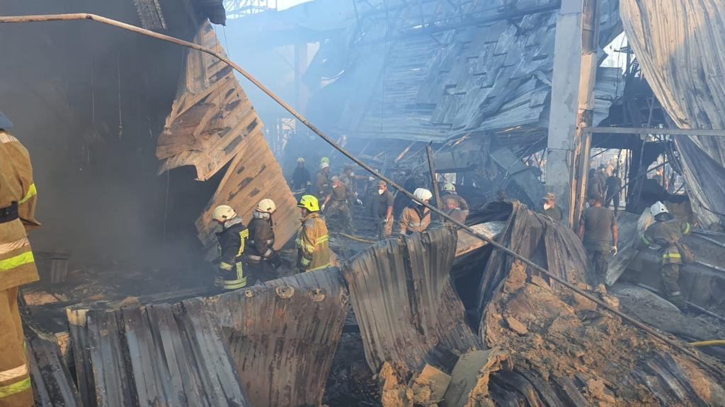 Fire at Amstor Mall in Kremenchuk: 10 Dead