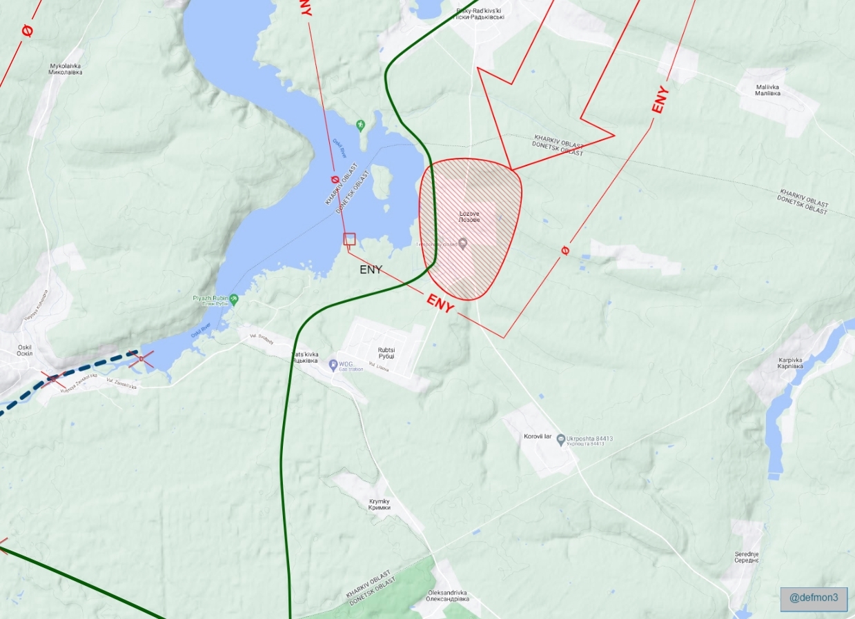 Russian forces occupy Lozove east of Izium, attack Sloviansk