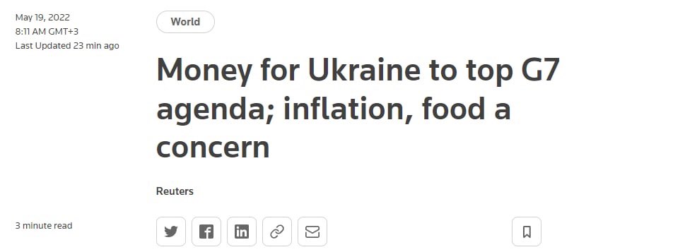 G7 examines $15.8B aid for Ukraine