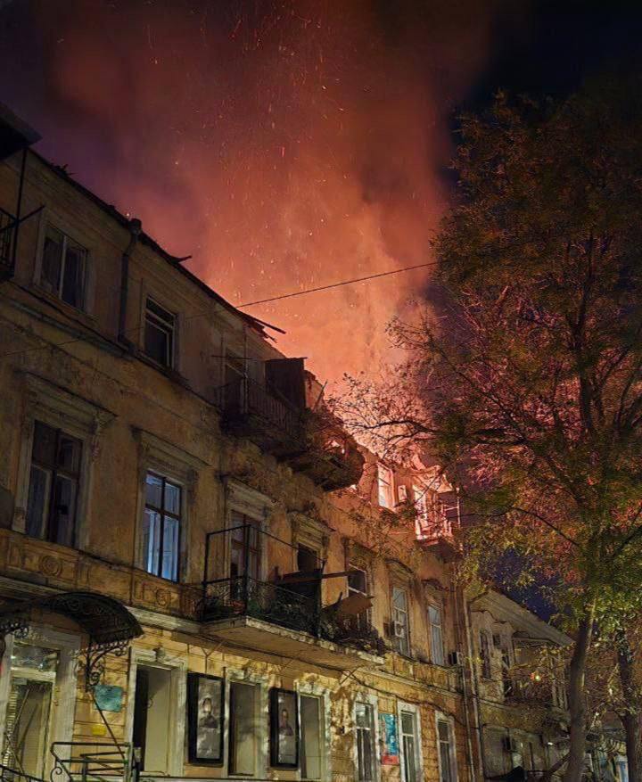 Russians strike residential building in Odesa