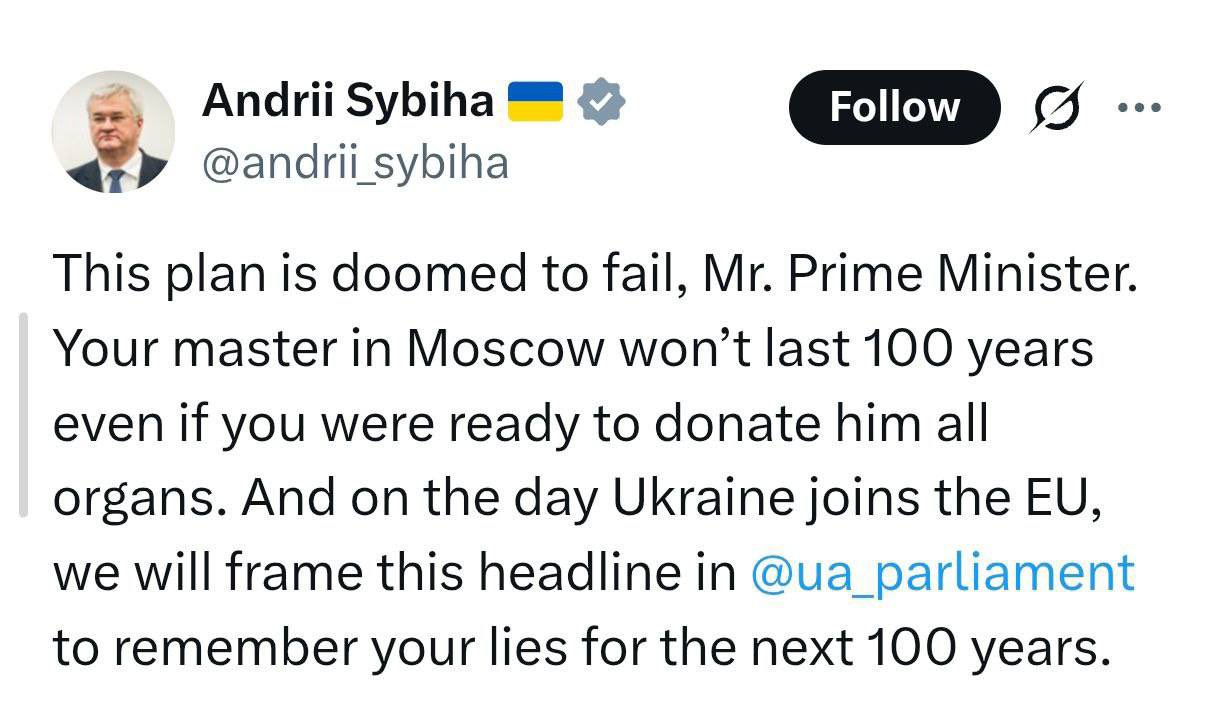 Ukraine’s Foreign Minister vows to frame Orbán’s lies in Verkhovna Rada.