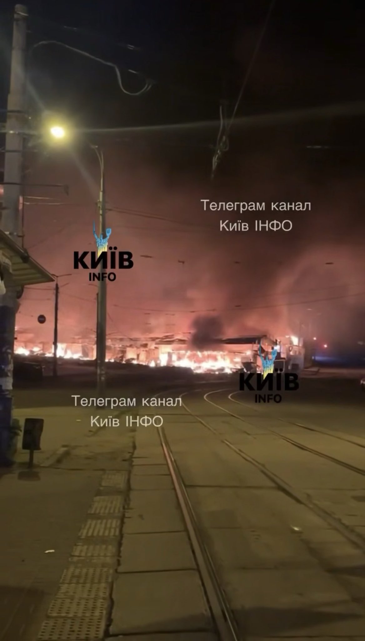 Russia destroys famous Lukyanivka market in Kyiv