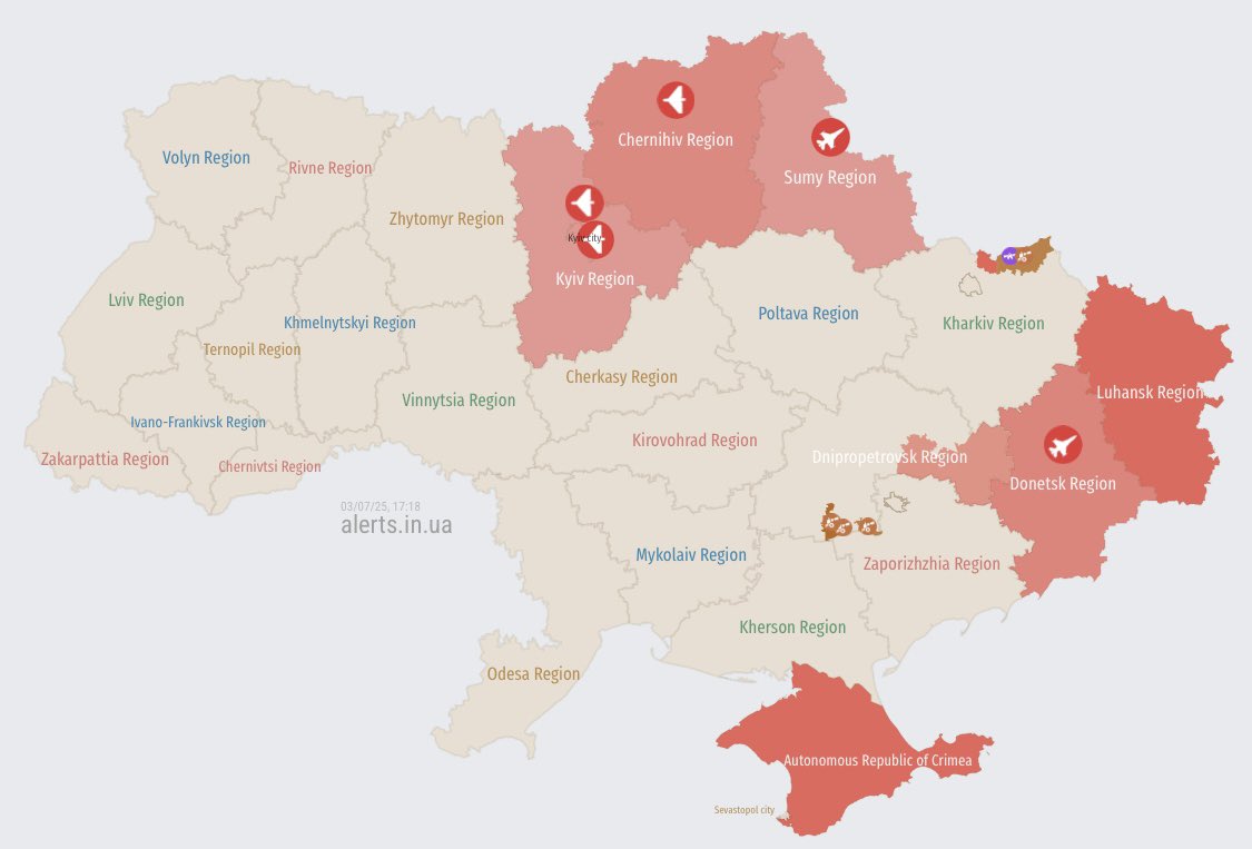 Strike drones detected over Kyiv