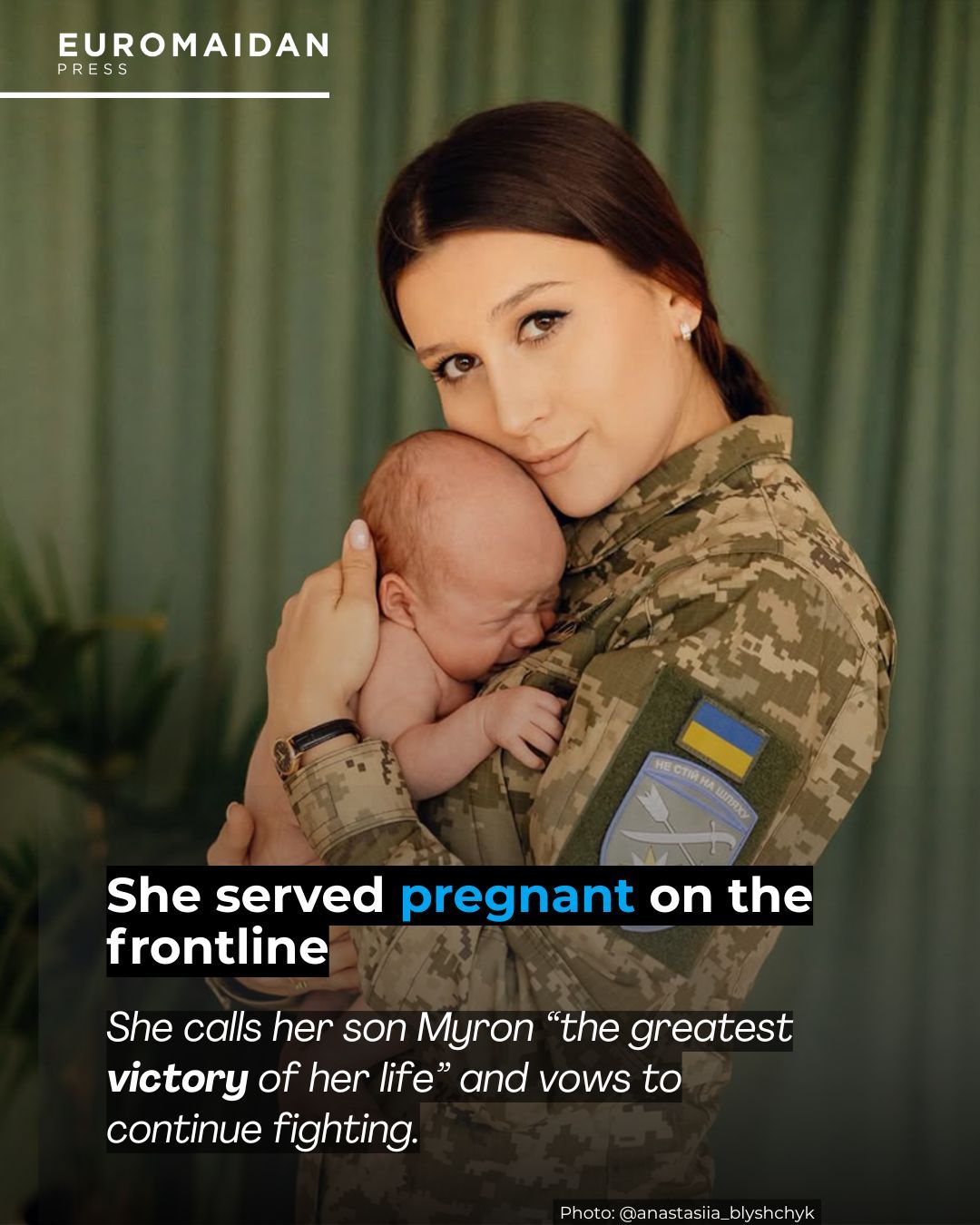 Ukrainian journalist served pregnant on front line, reveals story