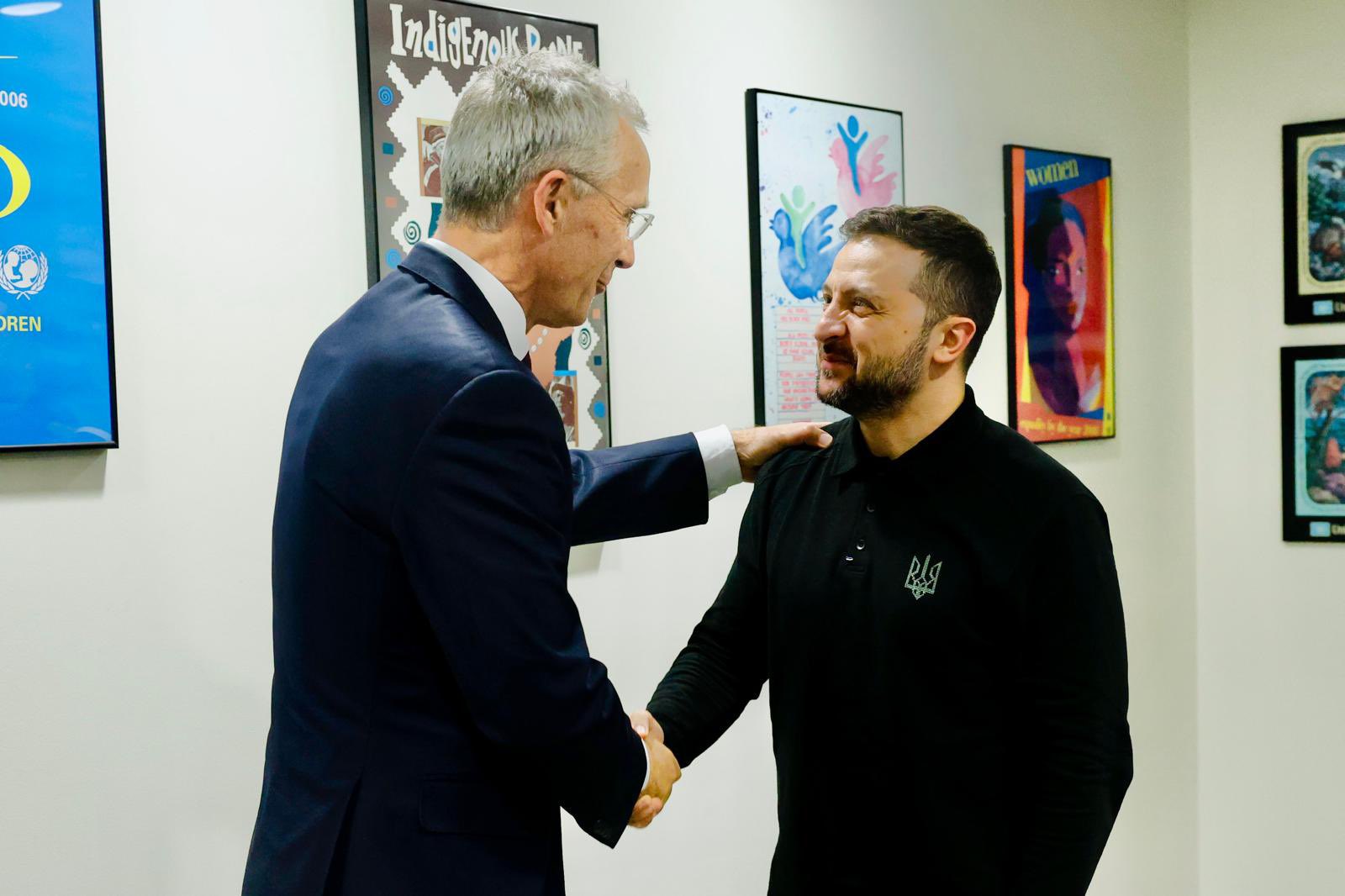 Stoltenberg and Zelenskyy reaffirm Ukraine’s future in NATO at UNGA