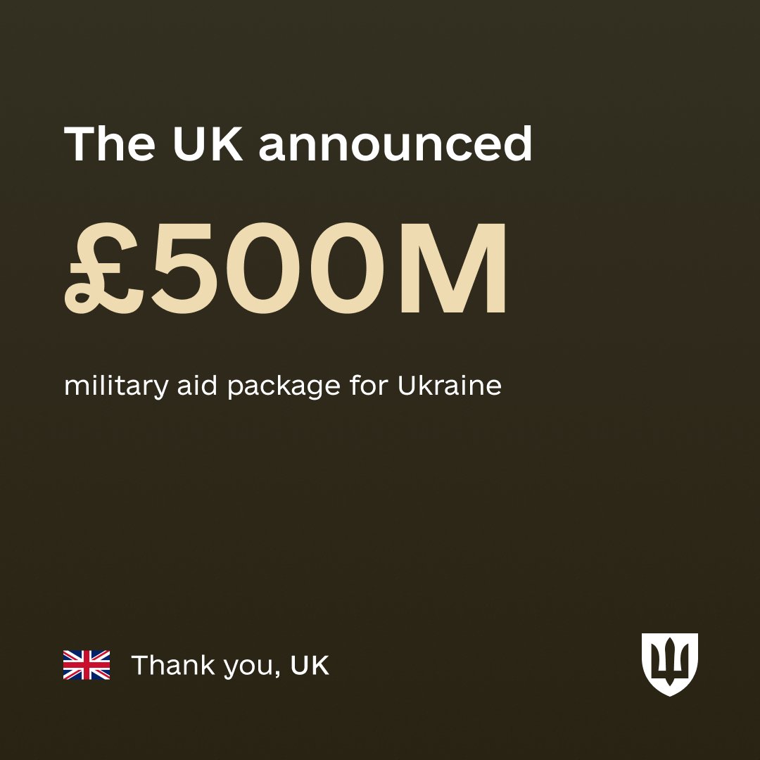 UK pledges £500m military aid, largest equipment package for Ukraine