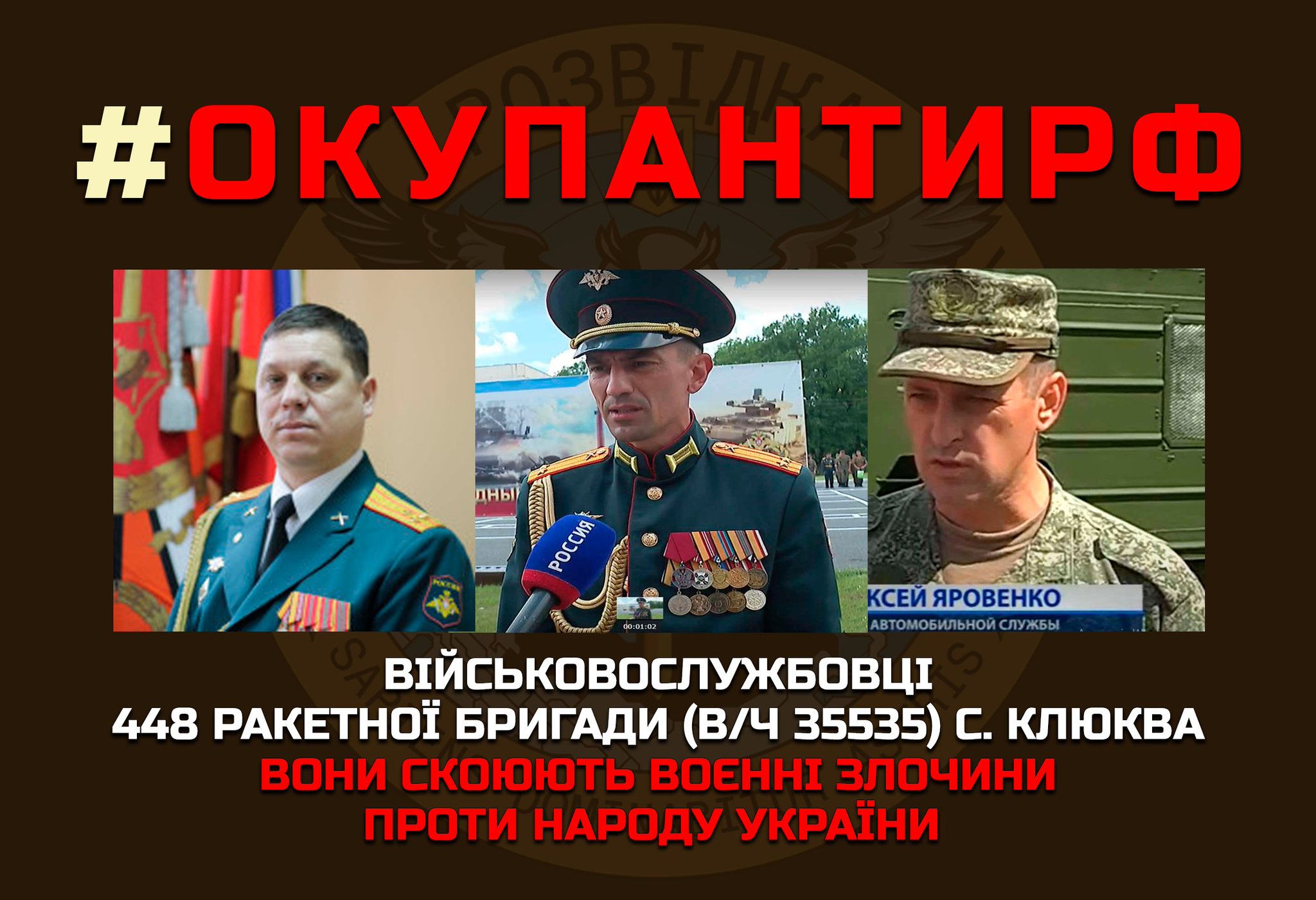 List of Russian 448th Missile Brigade servicemen