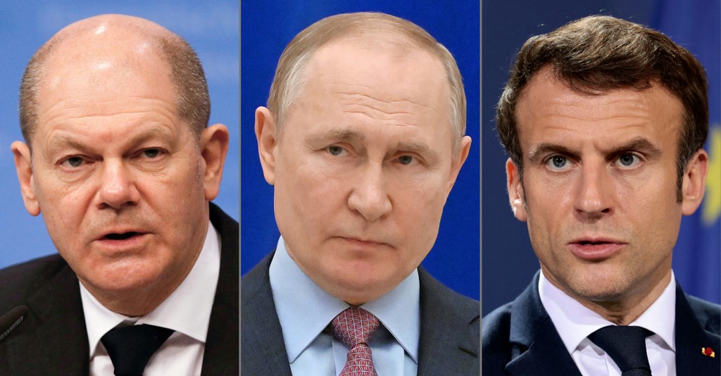 Scholz and Macron urge Putin to negotiate directly with Zelensky