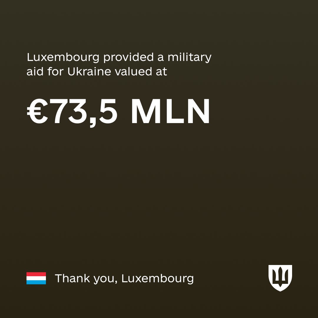 Luxembourg donates €73.5M in military aid to Ukraine for 2024