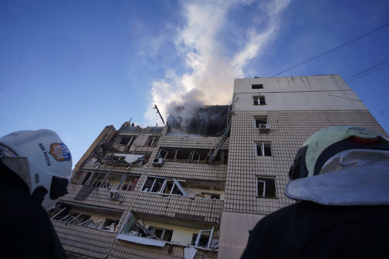 Russian strike on Kyiv residential building (Shevchenkivskyi)