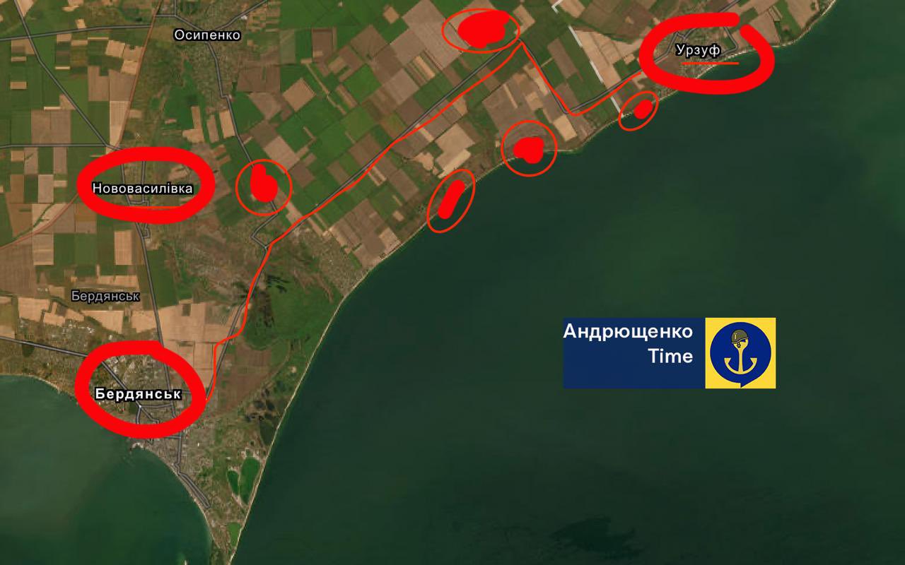 Russians rebuild Urzuf-Berdyansk road for military logistics