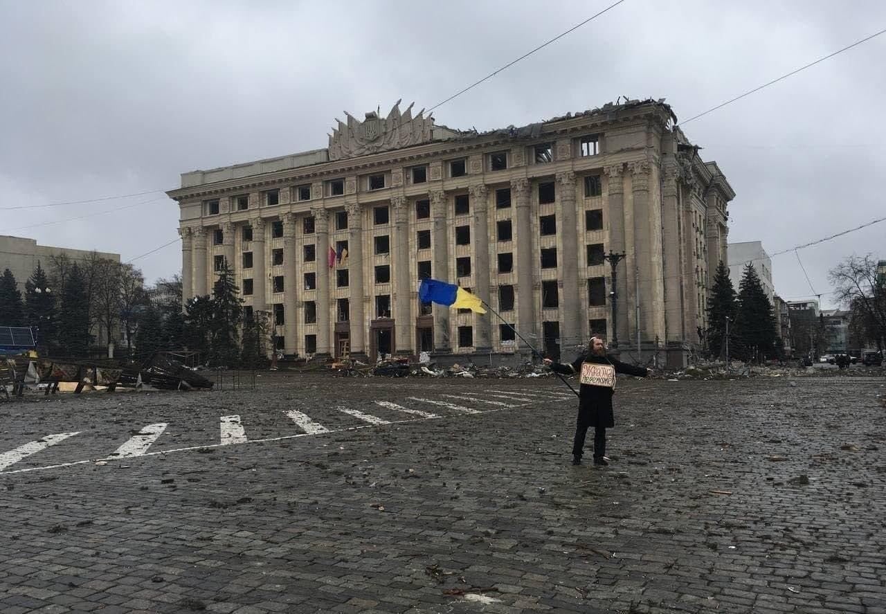 Russian bombing of Kharkiv’s Independence Square, Europe’s largest