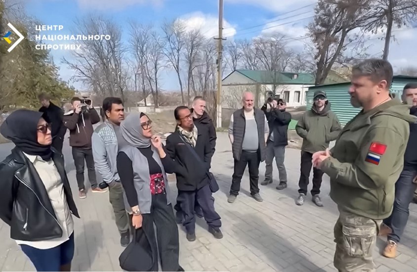 Russians brought bloggers from Indonesia, Iran, Slovenia to occupied Zaporizhzhia NPP