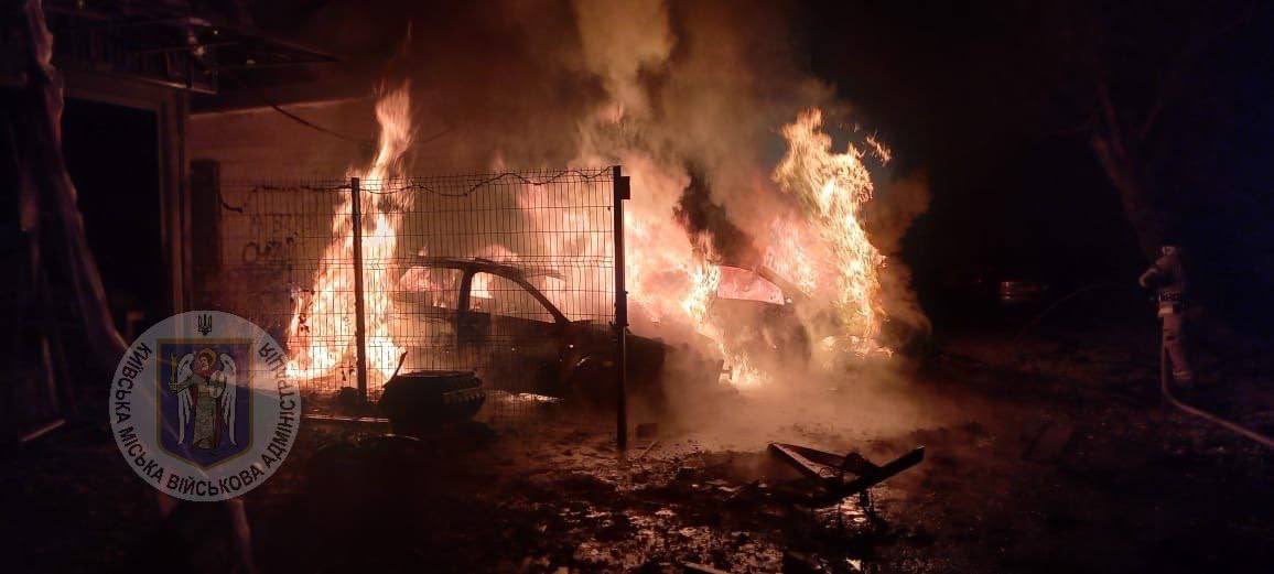 Russian drone strikes hit Kyiv overnight